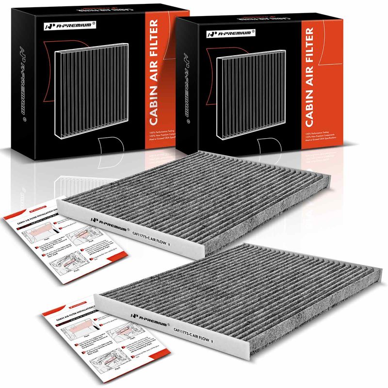 2x Activated Carbon Cabin Air Filters for Ford Fusion Edge Lincoln Continental MKX