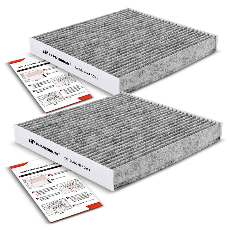 2x Activated Carbon Cabin Air Filters for Honda Accord 03-22 Civic CR-V Acura ILX