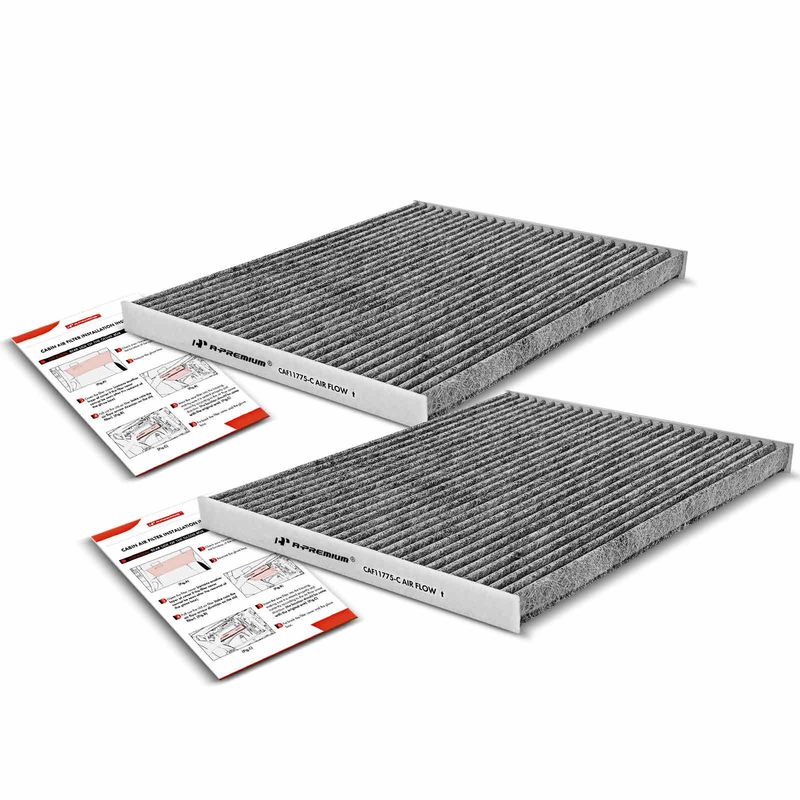 2x Activated Carbon Cabin Air Filters for Ford Fusion Edge Lincoln Continental MKX