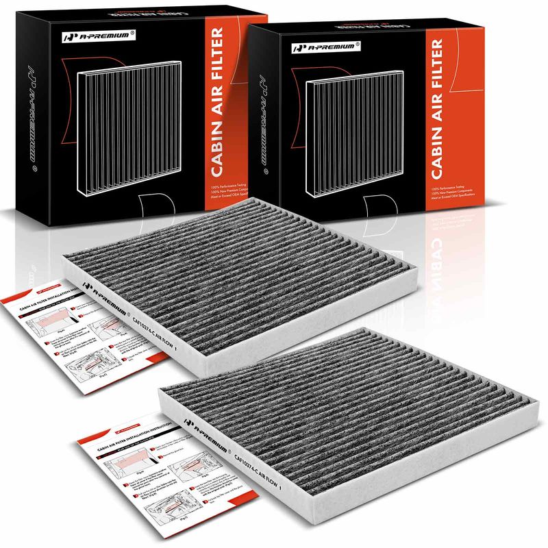 2x Activated Carbon Cabin Air Filters for Toyota Tacoma 05-23 Dodge Dart 13-16