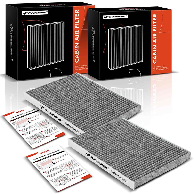 2x Activated Carbon Cabin Air Filters for Cadillac DeVille Buick LeSabre Pontiac