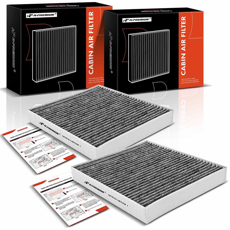 2x Activated Carbon Cabin Air Filters for Dodge Grand Caravan Ram C/V Chrysler