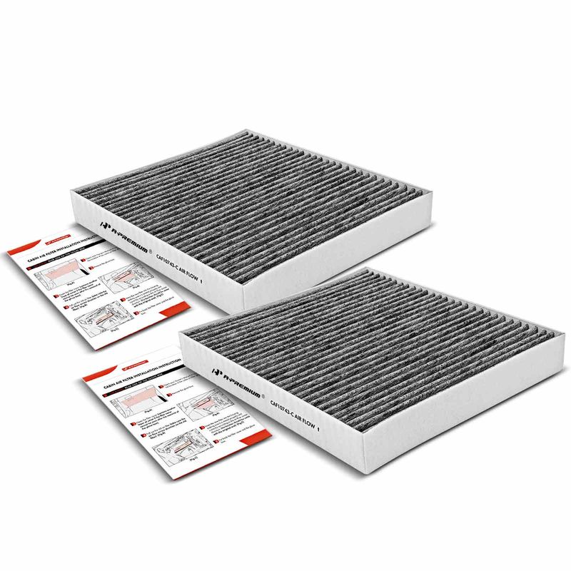 2x Activated Carbon Cabin Air Filters for Dodge Grand Caravan Ram C/V Chrysler