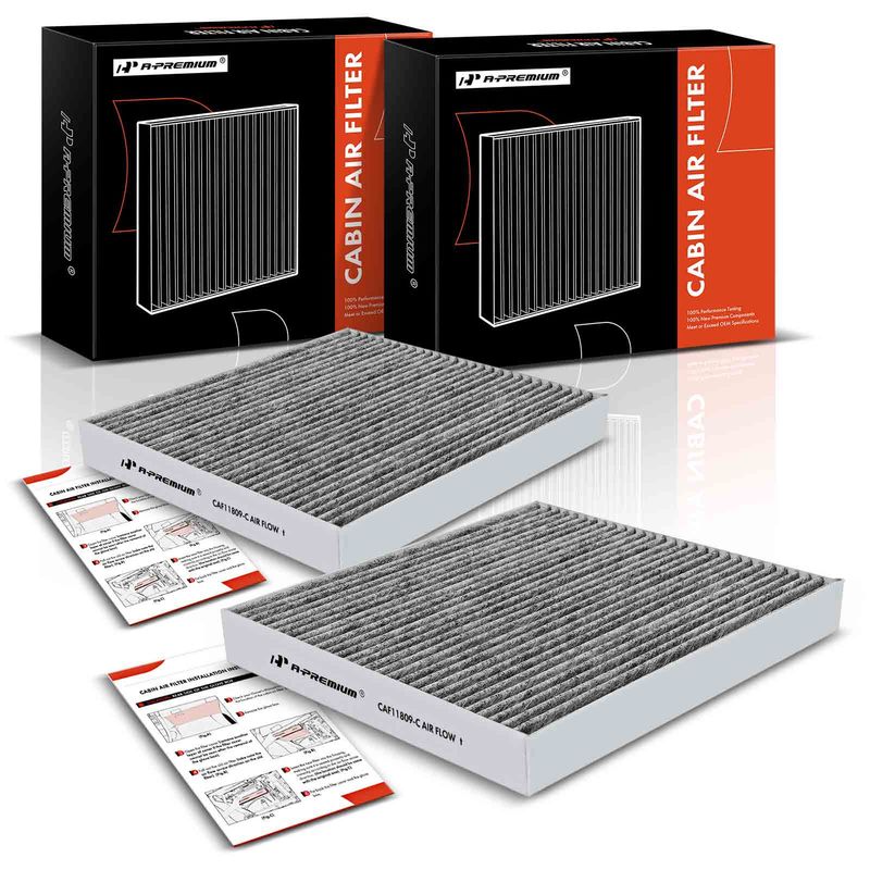 2x Activated Carbon Cabin Air Filters for Chevy Silverado 1500 GMC Sierra Yukon
