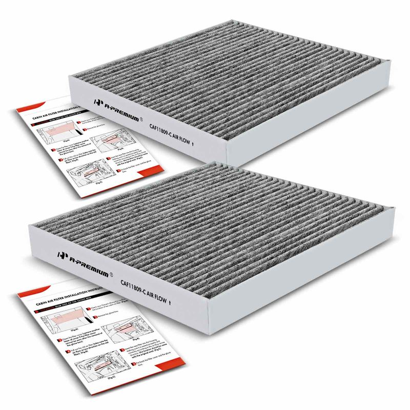 2x Activated Carbon Cabin Air Filters for Chevy Silverado 1500 GMC Sierra Yukon