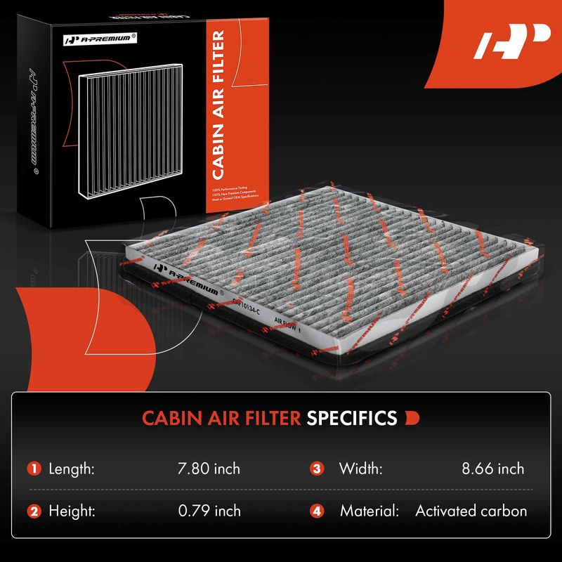 2x Activated Carbon Cabin Air Filters for Toyota Corolla 02-08 Matrix 03-08 1.8L