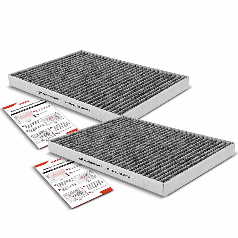 2x Activated Carbon Cabin Air Filters for Chevy Traverse 09-16 GMC Acadia 07-16