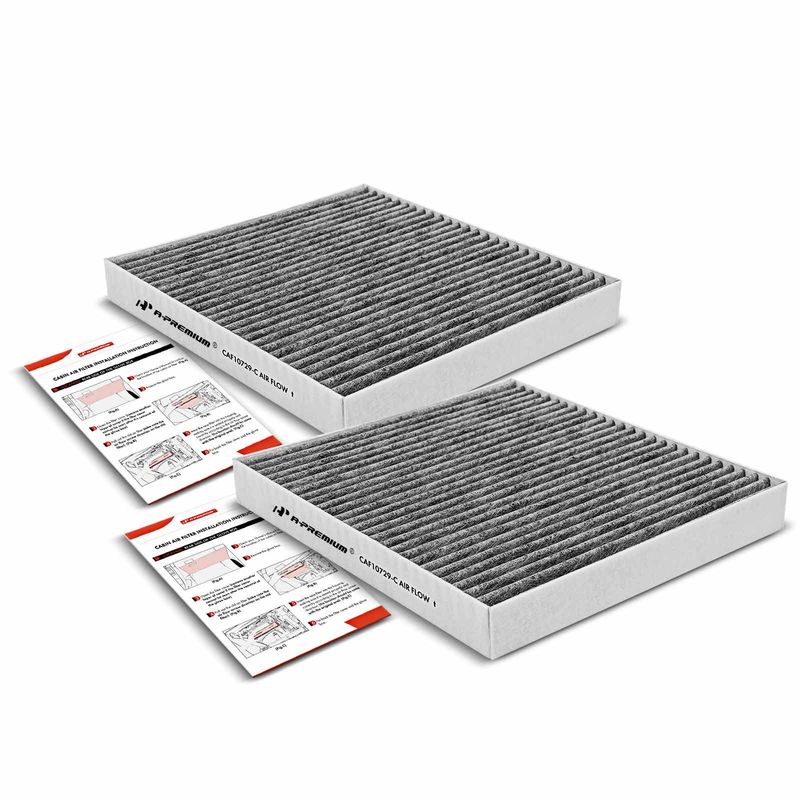 2x Activated Carbon Cabin Air Filters for Ram 1500 2500 Chrysler Sebring Dodge