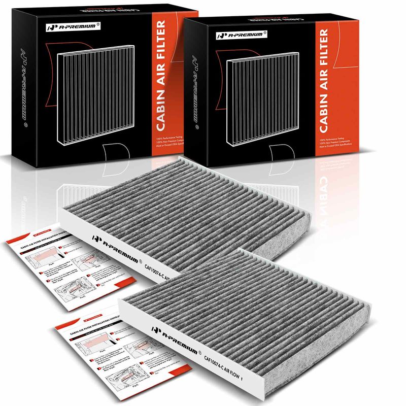 2x Activated Carbon Cabin Air Filters for Lexus GS200t GS450h IS200t RC200t IS500