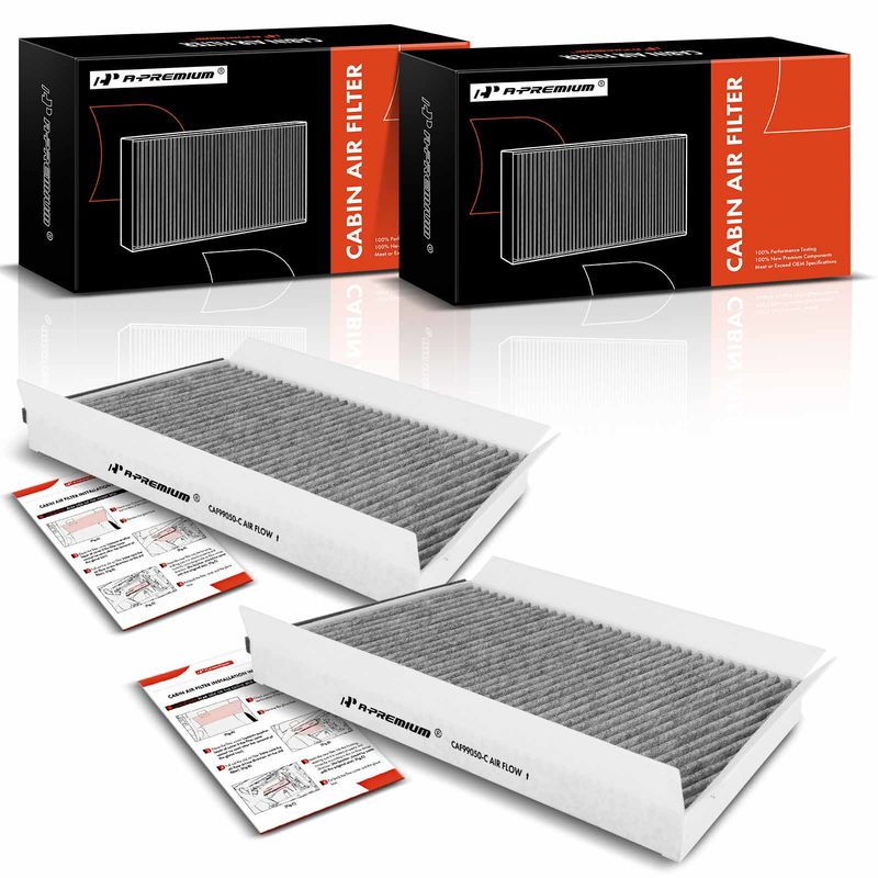 2x Activated Carbon Cabin Air Filter for Mercedes-Benz W203 C230 C350 CLK350