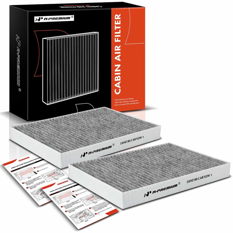 2x Activated Carbon Cabin Air Filter for Mercedes-Benz CL550 CL600 CL63 AMG S450