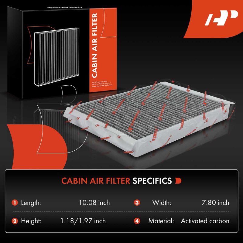 Activated Carbon Cabin Air Filter for Ford Mustang 2015-2022