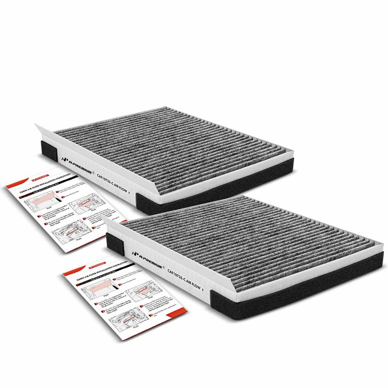 2x Activated Carbon Cabin Air Filters for Hyundai Santa Fe Kia K900 Genesis G70