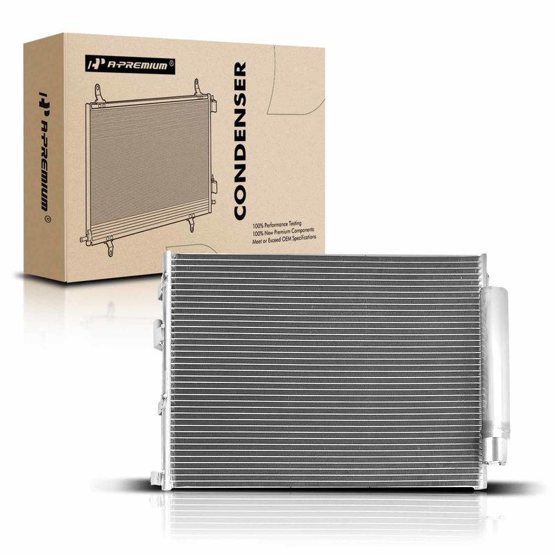AC Condenser with Receiver Drier for Ford Mustang 2015-2022 L4 2.3L