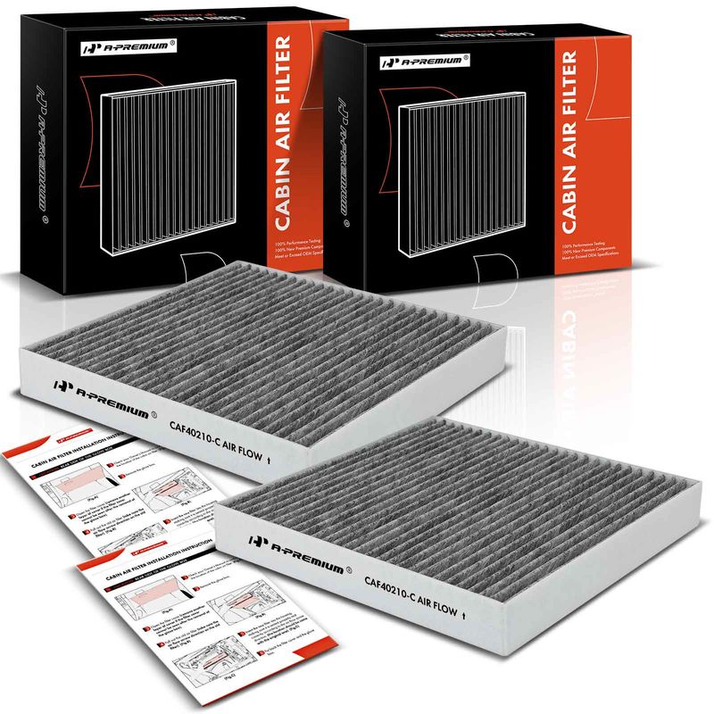 2x Activated Carbon Cabin Air Filter for INFINITI M35h M37 M56 Q70 Q70L 2015-2019