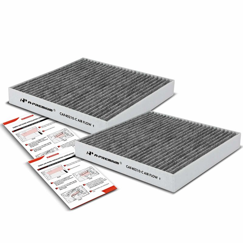 2x Activated Carbon Cabin Air Filter for INFINITI M35h M37 M56 Q70 Q70L 2015-2019