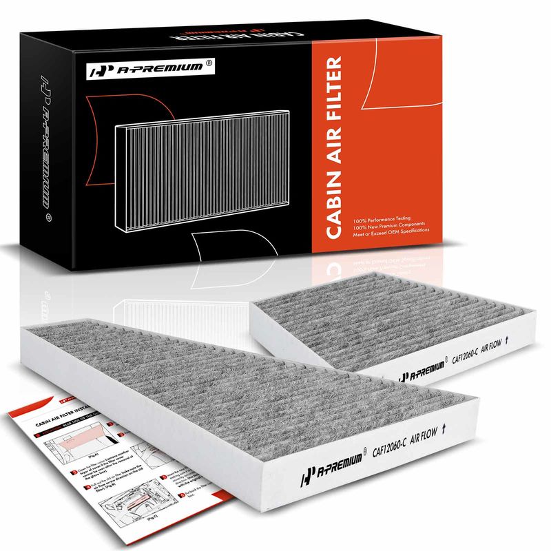 2x Activated Carbon Cabin Air Filter for Bentley Continental Volkswagen Phaeton