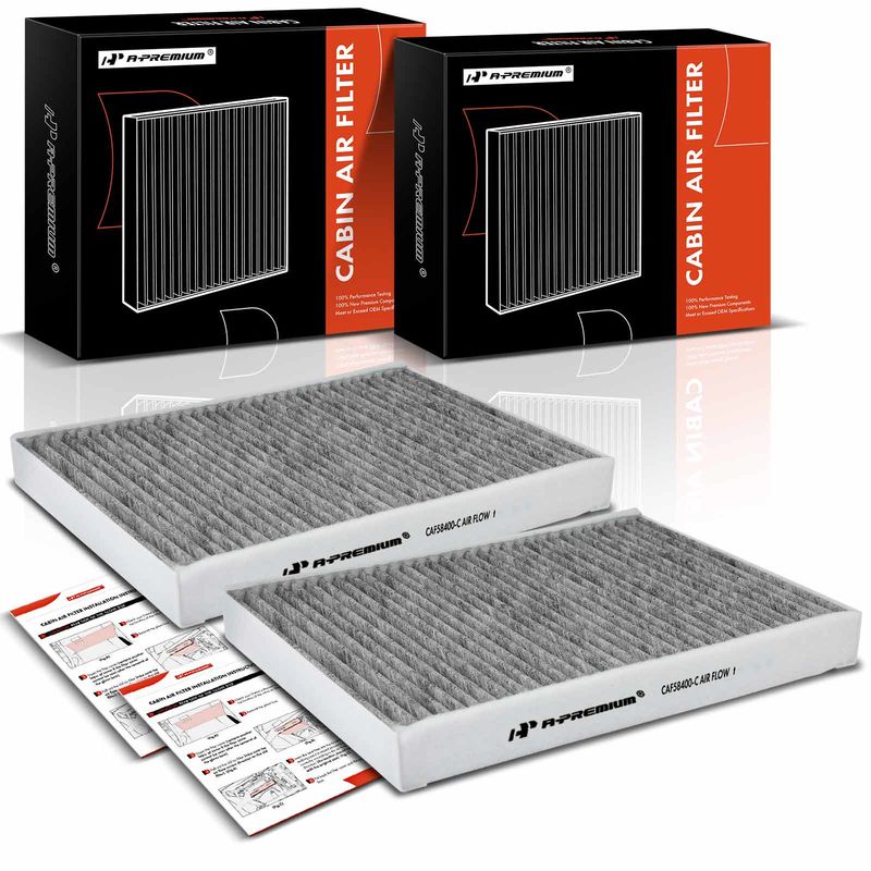 2x Activated Carbon Cabin Air Filter for Land Rover Discovery Sport LR2 Volvo S60