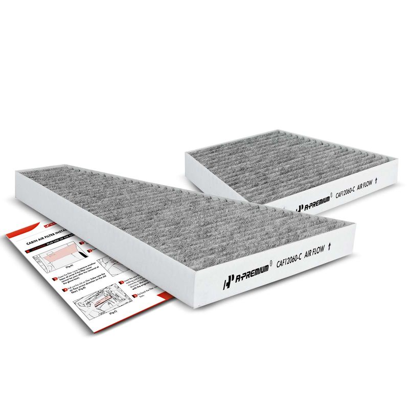 2x Activated Carbon Cabin Air Filter for Bentley Continental Volkswagen Phaeton