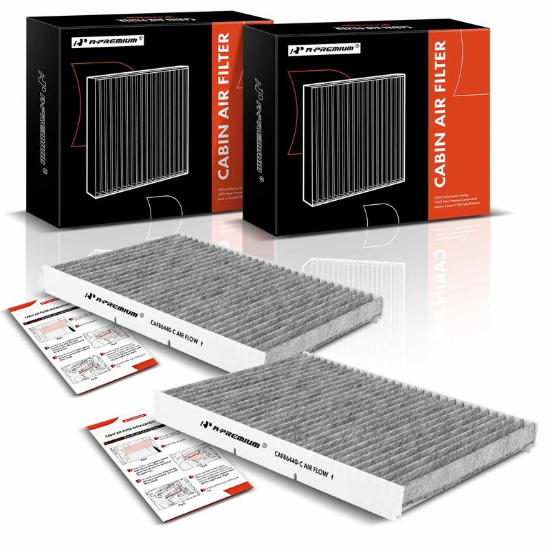2x Activated Carbon Cabin Air Filter for Audi TT VW Beetle Golf Jetta Passat
