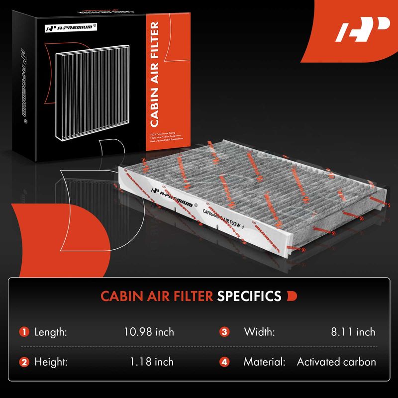 2x Activated Carbon Cabin Air Filter for Audi TT VW Beetle Golf Jetta Passat