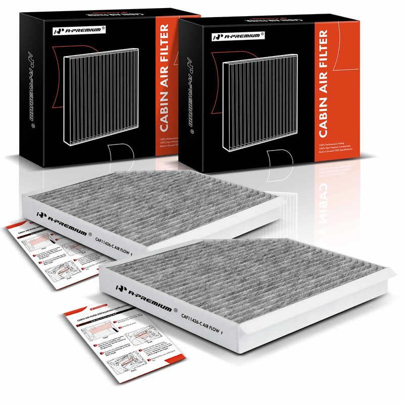 2x Activated Carbon Cabin Air Filter for Audi A6 A8 Quattro A7 S7 Sportback S6
