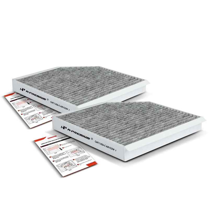 2x Activated Carbon Cabin Air Filter for Audi A6 A8 Quattro A7 S7 Sportback S6