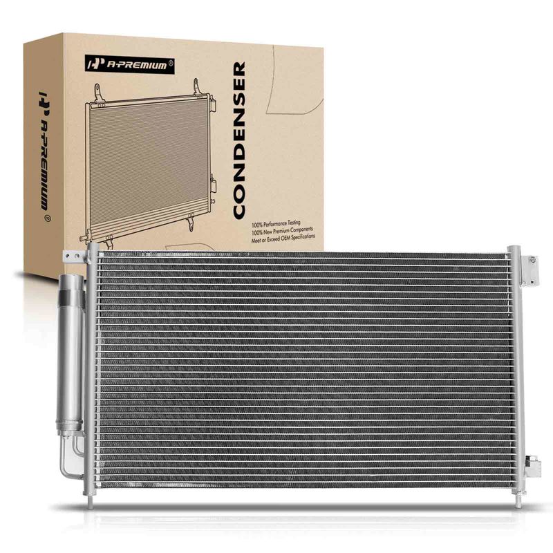 AC Condenser with Receiver Drier for Honda Accord 2003-2007 Coupe Aluminum