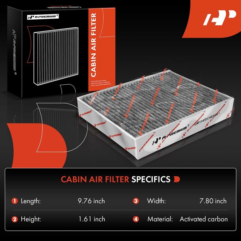 2x Activated Carbon Cabin Air Filter for BMW F22 F23 F30 F31 228i 330i GT xDrive