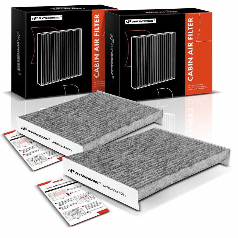 2x Activated Carbon Cabin Air Filter for Ford Fusion Lincoln MKZ Mercury Milan