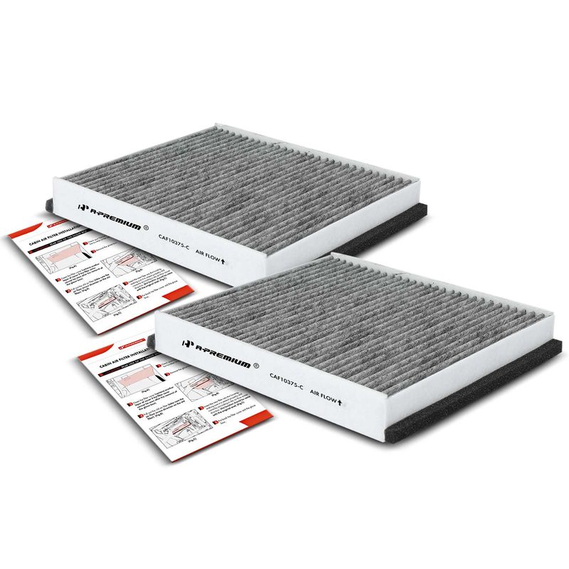 2x Activated Carbon Cabin Air Filter for Volvo C30 07-13 C70 06-13 S40 04-11 V50