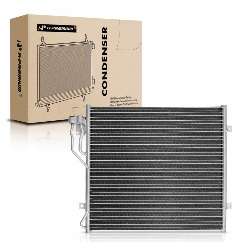AC Condenser without Receiver Drier for Jeep Liberty 2002-2005 L4 2.4L V6 3.7L