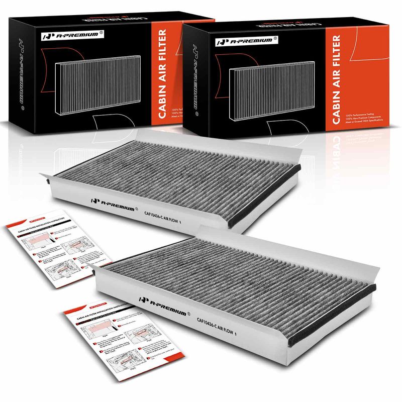 2x Activated Carbon Cabin Air Filter for Dodge Mercedes-Benz Sprinter 2500 3500