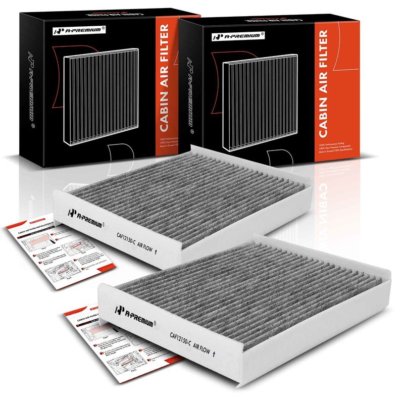 2x Activated Carbon Cabin Air Filter for Ford F-150 15-22 F-250 F-350 Super Duty