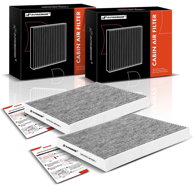 2x Activated Carbon Cabin Air Filter for Kia Optima 16-20 Hyundai Sonata 16-19