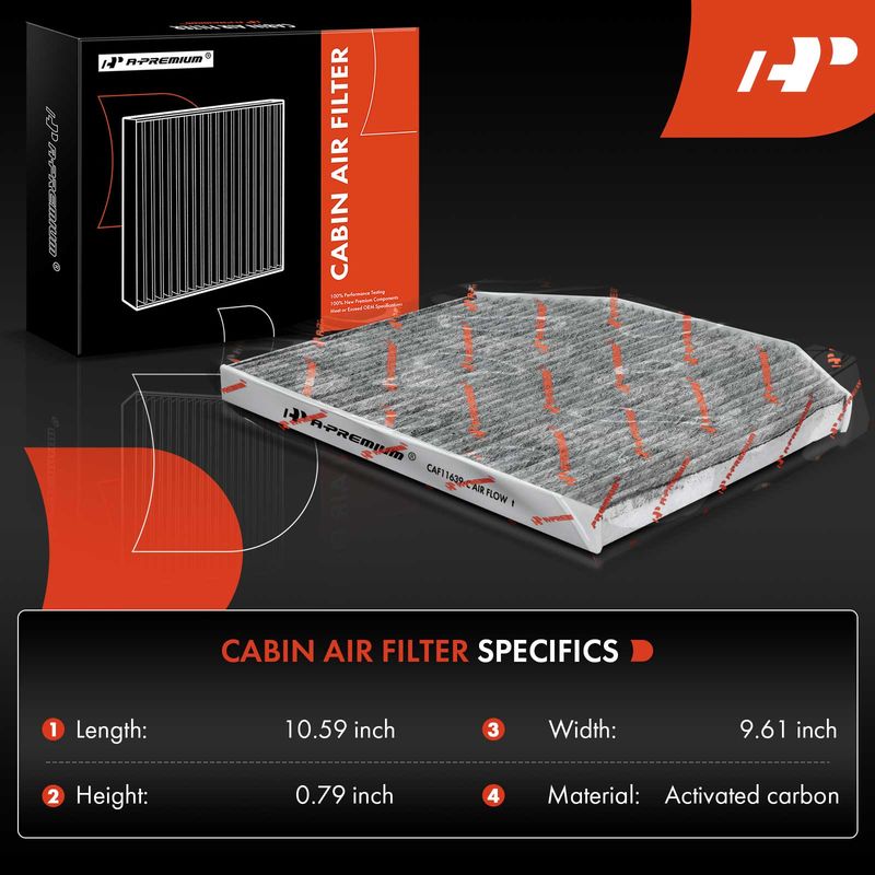 Activated Carbon Cabin Air Filter for Chevrolet Caprice 2011-2017 SS Pontiac G8