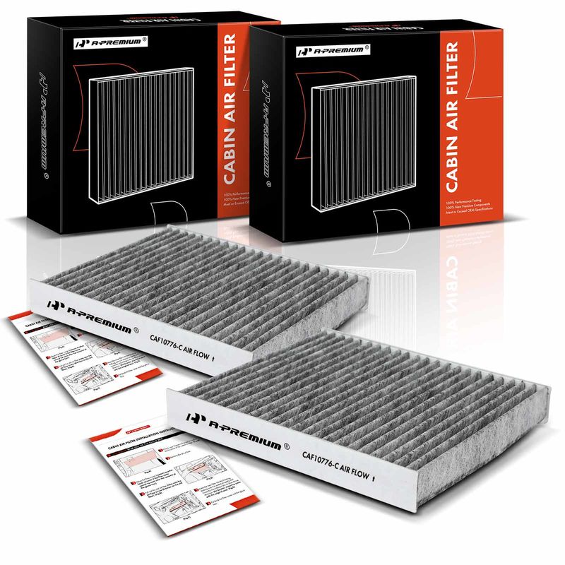 2x Activated Carbon Cabin Air Filter for Kia Soul 2010-2013 Fresh Breeze