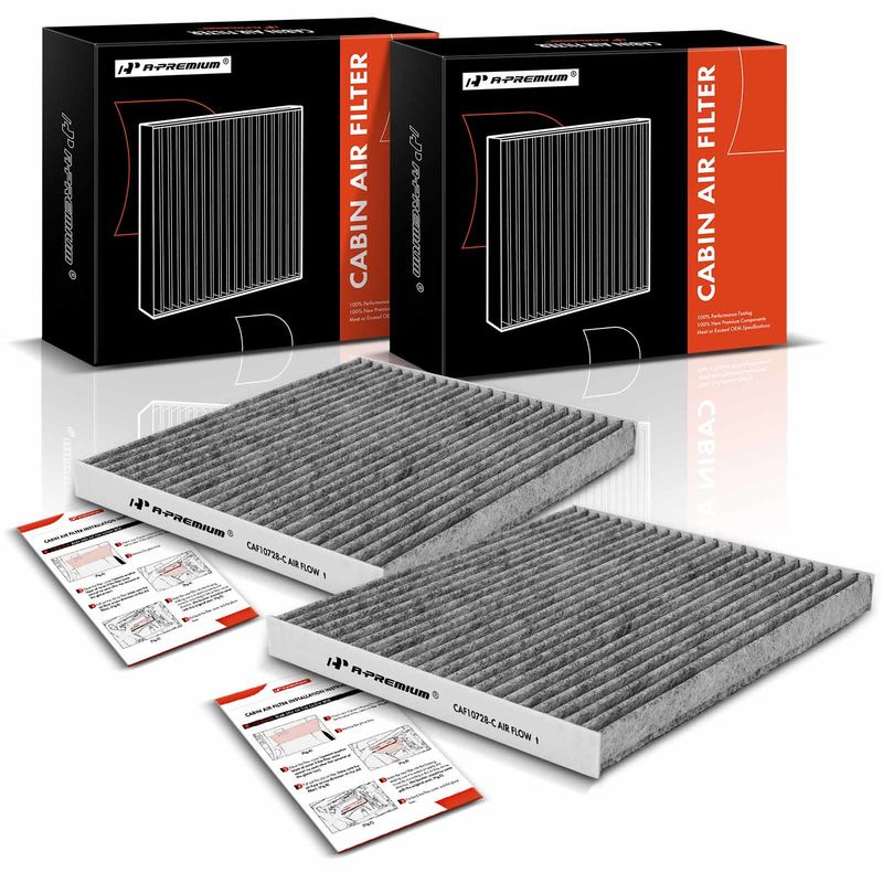 2x Activated Carbon Cabin Air Filter for Hyundai Accent Elantra Kia Forte Rondo
