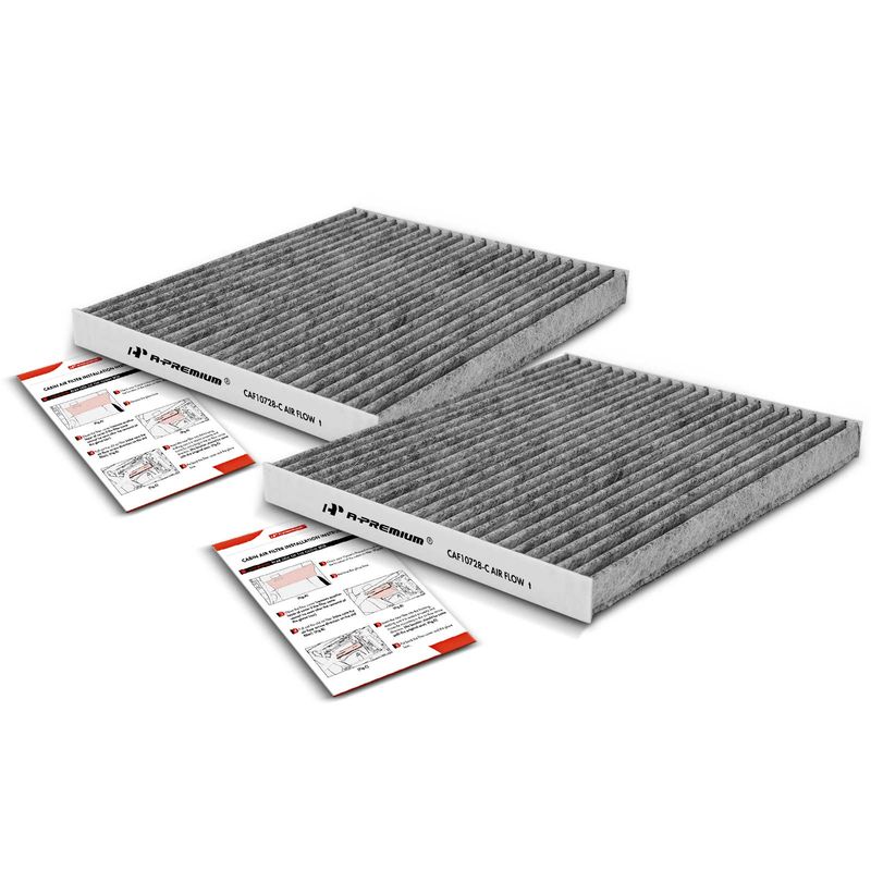2x Activated Carbon Cabin Air Filter for Hyundai Accent Elantra Kia Forte Rondo