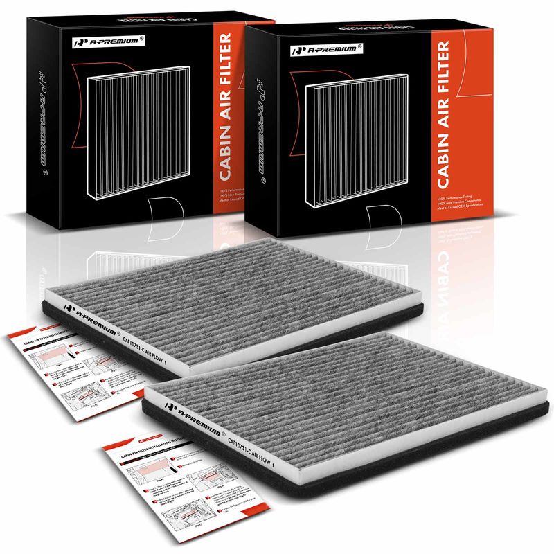 2x Activated Carbon Cabin Air Filter for Suzuki Grand Vitara 2006-2013