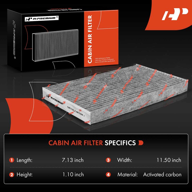 2x Activated Carbon Cabin Air Filter for Chevy Corvette 2005-2019 Cadillac XLR