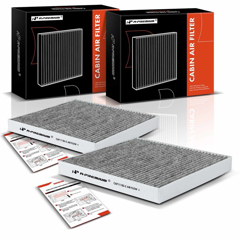 2x Activated Carbon Cabin Air Filter for Jeep Grand Cherokee 11-21 Dodge 11-22