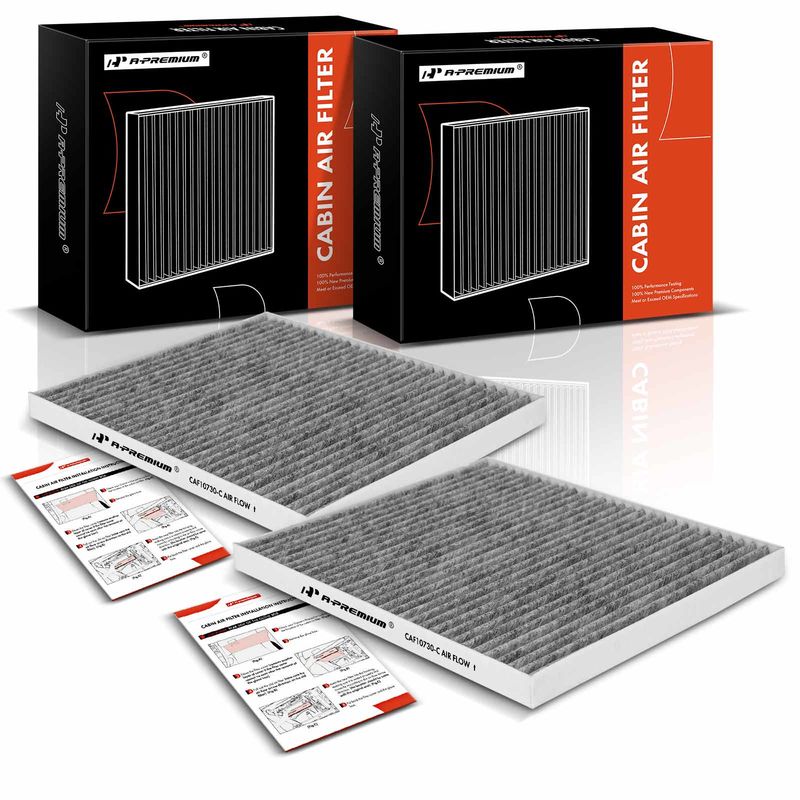 2x Activated Carbon Cabin Air Filter for Kia Borrego 2009-2011 Spectra 2004-2009