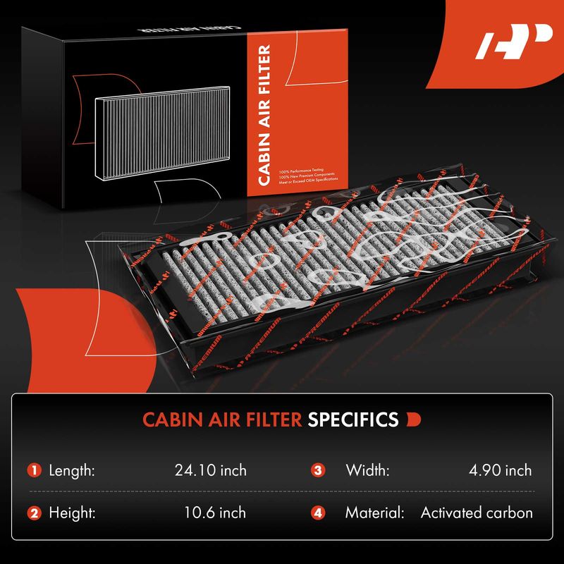 2x Activated Carbon Cabin Air Filter for Mazda 3 2004-2009 5 2006-2017 3 Sport