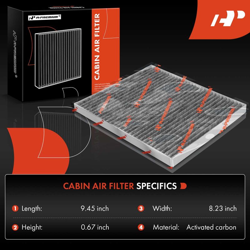 2x Activated Carbon Cabin Air Filter for Kia Borrego 2009-2011 Spectra 2004-2009