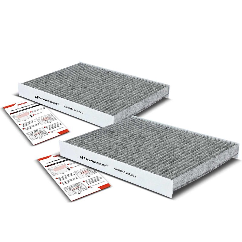 2x Activated Carbon Cabin Air Filter for Hyundai Santa Fe Kia Sorento 2011-2015