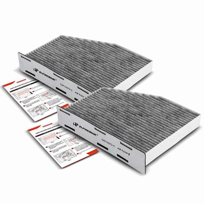 2x Activated Carbon Cabin Air Filter for Audi A3 Quattro Volkswagen GTI Tiguan