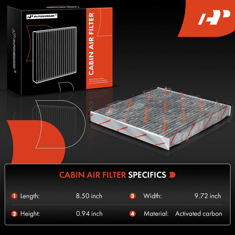 2x Activated Carbon Cabin Air Filter for Chevrolet Cobalt HHR Pontiac Saturn Ion