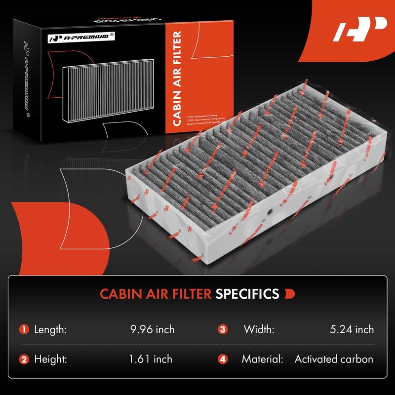 2x Activated Carbon Cabin Air Filter for Mercedes-Benz GL450 GL550 ML250 ML550