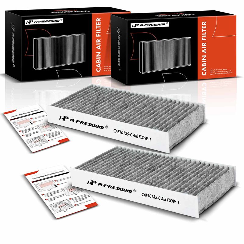 2x Activated Carbon Cabin Air Filter for Honda Element 03-11 Civic 01-05 CR-V